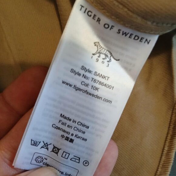 TIGER OF SWEDEN - Beige corduroy shirt - Sz L - Picture 6 of 8